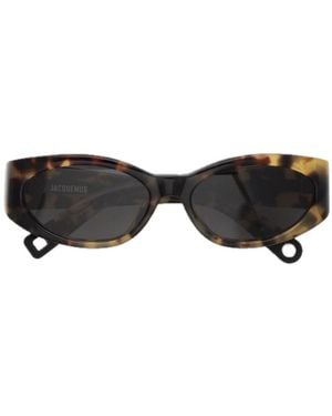 Jacquemus Les Lunettes Jac4 Ovalo Linea Sculptures Acetato Sunglasses - Brown