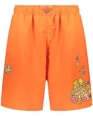 Martine Rose Logo Print Swim Shorts - Orange