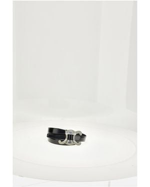Celine Belt Medium 25Mm Calf Leather - White
