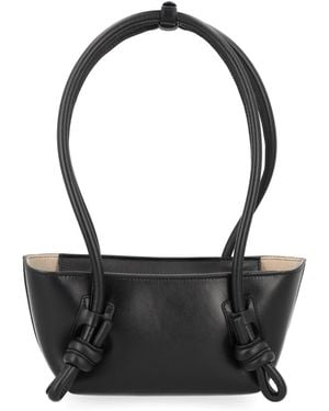 Hereu Mini Bag Fleca Leather Shoulder - Black