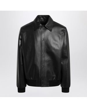 Fendi Leather Blouson - Black