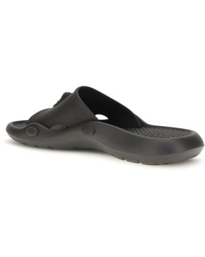 Versace Rubber Slides Nettuno Sandal - Black