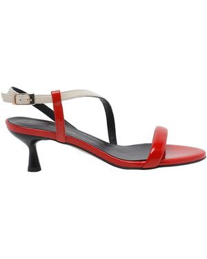 Ángel Alarcón With Heel Calf Leather/Rubber Sole - Red