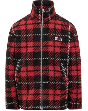 Gcds Tartan Jacket - Red