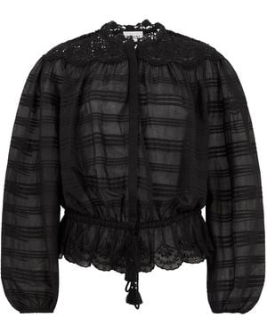 Isabel Marant Blouse Long Sleeves Cotton Blouses - Black