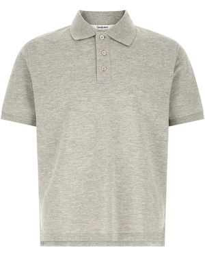 Saint Laurent 'Cassandre' Polo Shirt - White