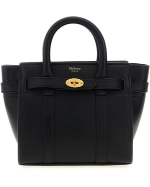 Mulberry Micro Zipped Bayswater Handbag - Black