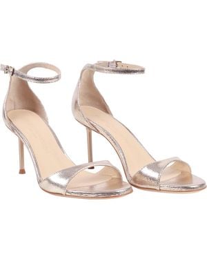 Sergio Levantesi Goldie6 Lizard Platino Sandals - White