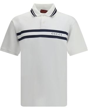 Gucci Cotton Polo Shirt - White