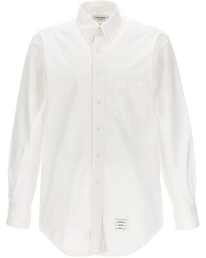 Thom Browne Solid Poplin Shirt - White