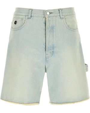 Ambush Light Blue Denim Bermuda Shorts