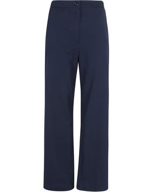 Department 5 Charm Pantalone A Palazzo Cotone Pantaloni - Blue