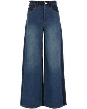 Camilla & Marc Two-Tone Denim Palma Wide-Leg Jeans - Blue