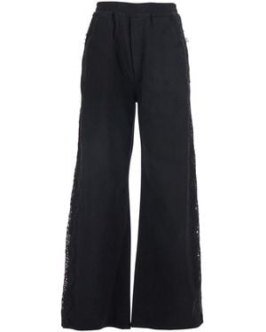 Pinko Trousers Palco Cotton - Blue