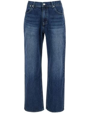 AFTER PRAY Essentia Jeans With Logo Patch On The Rear - Blue