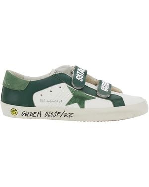 Golden Goose Trainers Old School Leather Leather/Suede - Green