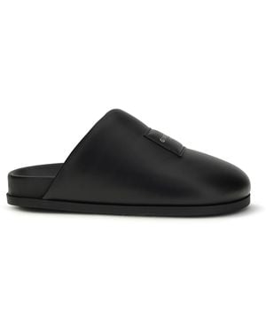 Givenchy Leather Mules Calf Bos Taurus Sandal - Black