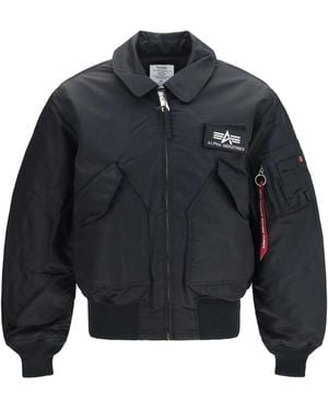 Alpha Industries Cwu-45 Heritage Bomber Jacket - Blue
