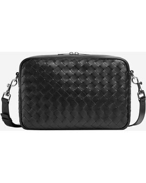 Bottega Veneta Crossbody Bag Calf Skin Handbags - Black