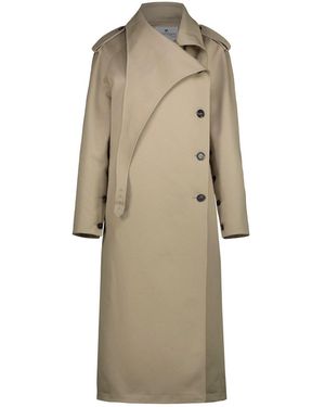 Courreges Trench Coat Oblique - Natural