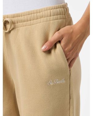 MC2 Saint Barth Odalys Cotton Fleece Jogger Trousers - Natural