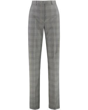 Sportmax Tailored Wool Pants Batun Virgin Trouser Suits - Gray