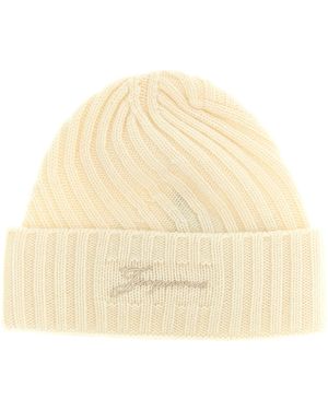 Jacquemus Le Bonnet Tourni Hats - Natural