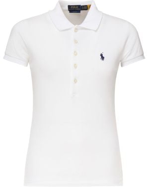 Polo Ralph Lauren Julie Polo With Logo - White