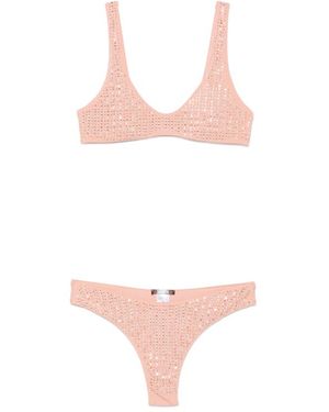 VENUJA Crystal-Embellished Bikini - Pink