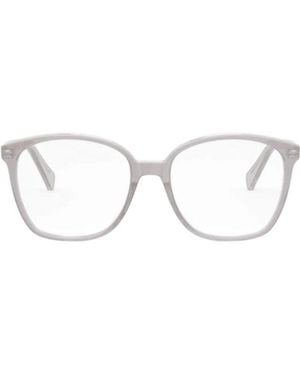 Celine Eyeglasses Geometric Full Rim, Transparent Frame And Clear Demo Lens Cl50115I020 - Brown