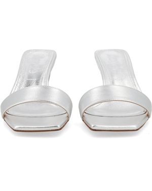 Aeyde Heeled Sandals Gilly Leather - White