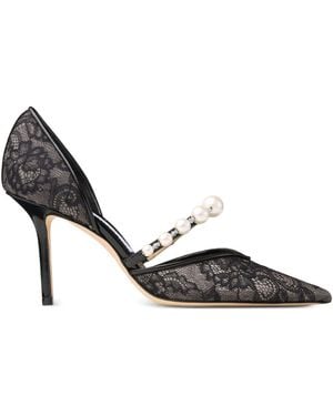 Jimmy Choo Aurelie Leather Pumps - Black
