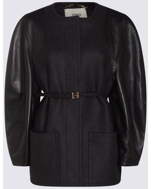 Fendi Leather Jacket - Black