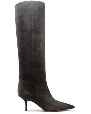 Lella Baldi Le2619 Crosta Sensory Africa Leather Boots - Black