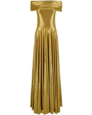 Norma Kamali Long Dress Tech Fabric Polyester - Metallic