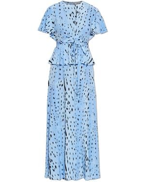 Diane von Furstenberg Levana Crewneck Maxi Dress - Blue