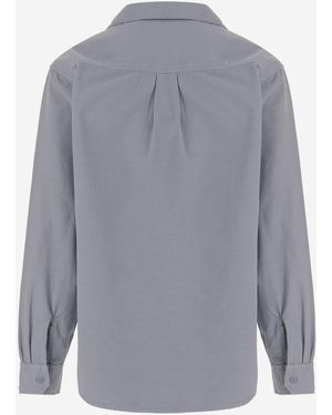 Carhartt Cotton Shirt With Logo - Gray