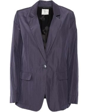 forte_forte Chic Boxy Jacket - Blue