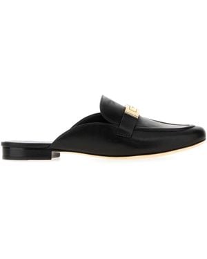 Tory Burch Tory Burch Leather Mule - Black