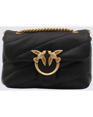 Pinko Leather Baby Love Puff Shoulder Bag - Black