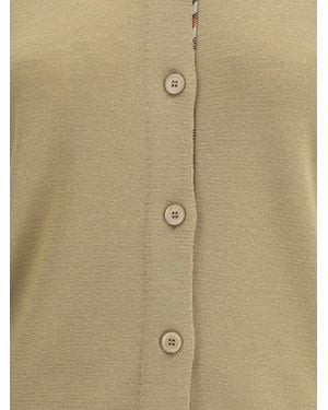 Burberry Knit Cardigan Wool - Natural