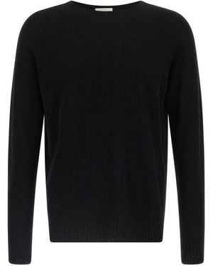 Ma'ry'ya Spongy Effect Jumper Cotton Jumper, Cardigans - Black