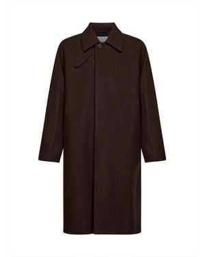 Studio Nicholson Espresso Wool Blend Cabo Coat - Brown
