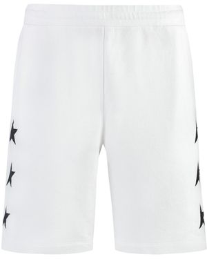 Golden Goose Diego Cotton Bermuda Shorts - White