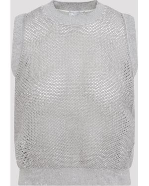 Peserico Tricot Gilet - Grey