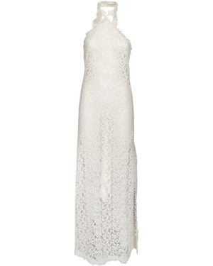 Ermanno Scervino Macramã Halter Dress - White