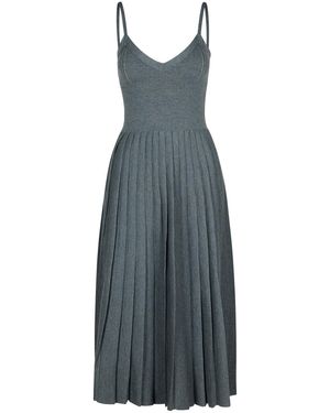 Khaite 'Elio' Wool Dress - Blue