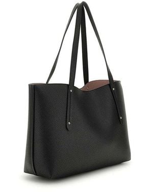 Guess Tote Bag Polyurethane Tote-Bags - Black