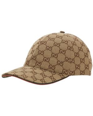 Gucci Baseball Cap, Fabric Cotton/Polyester Hat - Natural