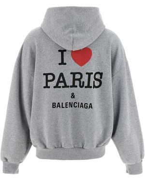 Balenciaga I Love Paris & T-Shirt Oversized in White | Lyst